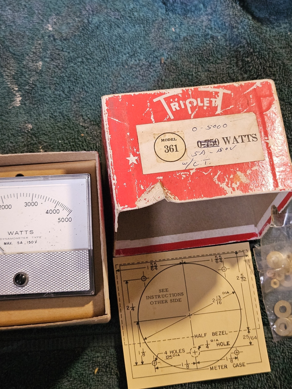 Model 361 Panel Meter - Red Box